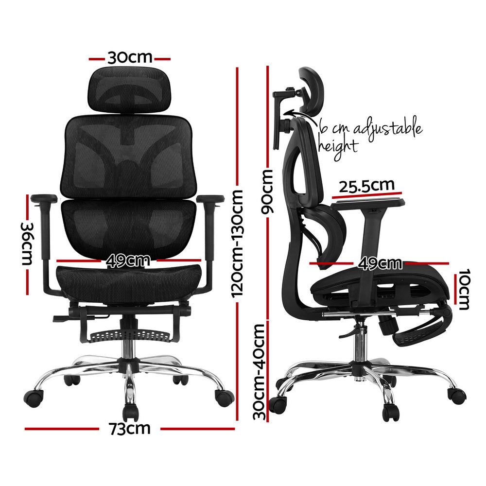 NNEDSZ Ergonomic Office Chair Footrest Black