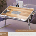 Foldable Radiator-Adjustable Laptop Desk with Drawer